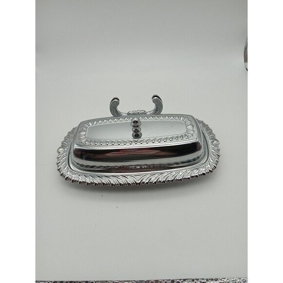 Vintage Butter Dish Silverplated by Irvinware - Picture 1 of 5